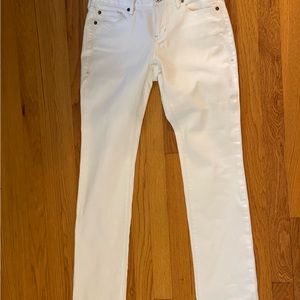 Madewell rail straight white jean